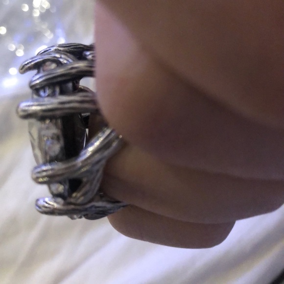 Custom ring with steel silver. Size 8 but it’s loose on me - Picture 7 of 11